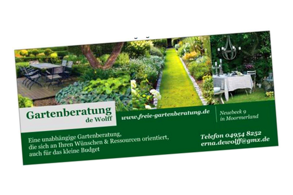 Gartenplanung individuelle Gartenberatung Ostfriesland
